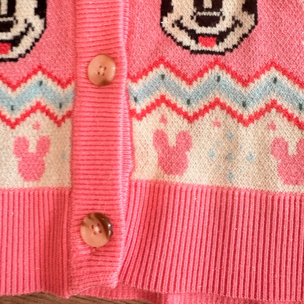 Disney Pink and Green Kids Sweater - Picture 7 of 14